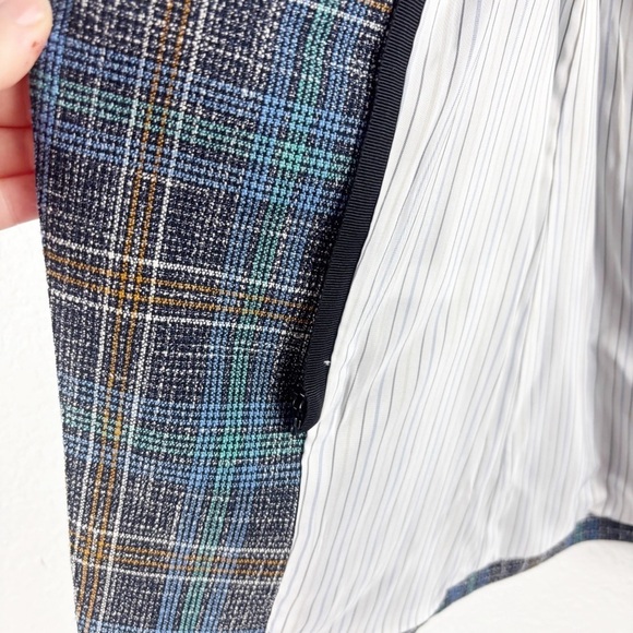Veronica Beard Martel Dickey Cotton Linen Blend Plaid Dickey Jacket Blazer 2 - Picture 5 of 6